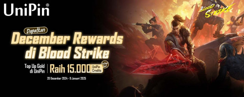 [December Rewards] Top Up Blood Strike di UniPin & Raih Cashback 15.000 UniPin Credits Setiap Hari